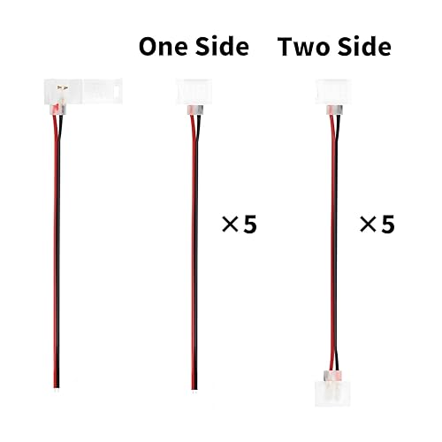 Miniatura 6 de iNextStation Kit de accesorios de conector sin soldadura LED de neón para 0.236x0.472 in 12V LED Neon Strip Lights Connect, DIY Neon Sign