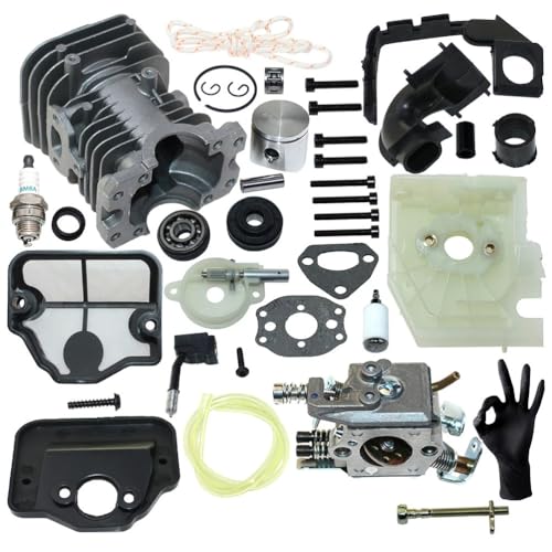 Kit de pistón de cilindro de bloque de motor para motosierras 136 y 137 5