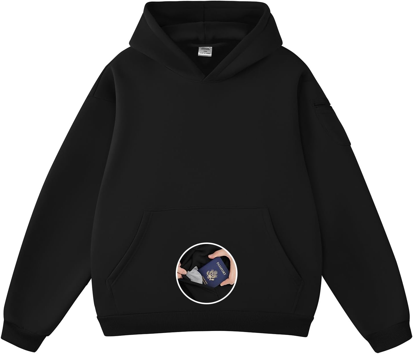 FAIABLE Oversized Hoodie Sweatshirts for Women Couples Heavyweight Fleece Athletic Hoodies Pullover Sweaters,Hidden Pockets