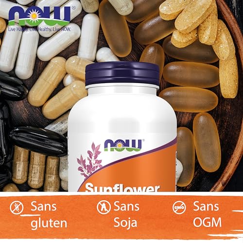 Now Foods, Sunflower Lecithin (Lécithine de Tournesol), 1.200 mg, 200 Capsules molles, Testé en Laboratoire, Sans Gluten, Sans Soja – Image 6
