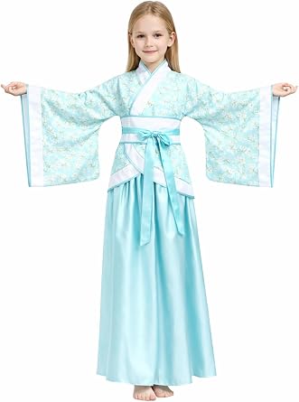 Lazutom Girls Ancient Chinese Traditional Hanfu Dress Fancy Costume for Christmas Parties Carnival
