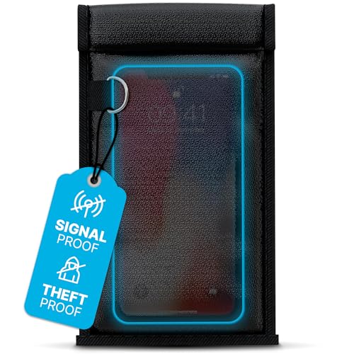 Faraday-Bag--Anti-Theft-Distraction-Free-Signal-Blocking-Pouch-RFID-Protection-for-Phones-Keys-Cards-Fireproof-Waterproof-Ideal-for-School-Work-Travel-Black Faraday Bag – Anti-Theft & Distraction-Free Signal Blocking Pouch | RFID Protection for Phones, Keys & Cards | Fireproof & Waterproof | Ideal for School, Work & Travel Black - Image 1