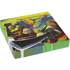 Amscan 33cm Teenage Mutant Ninja Turtles 20-Luncheon Servetten