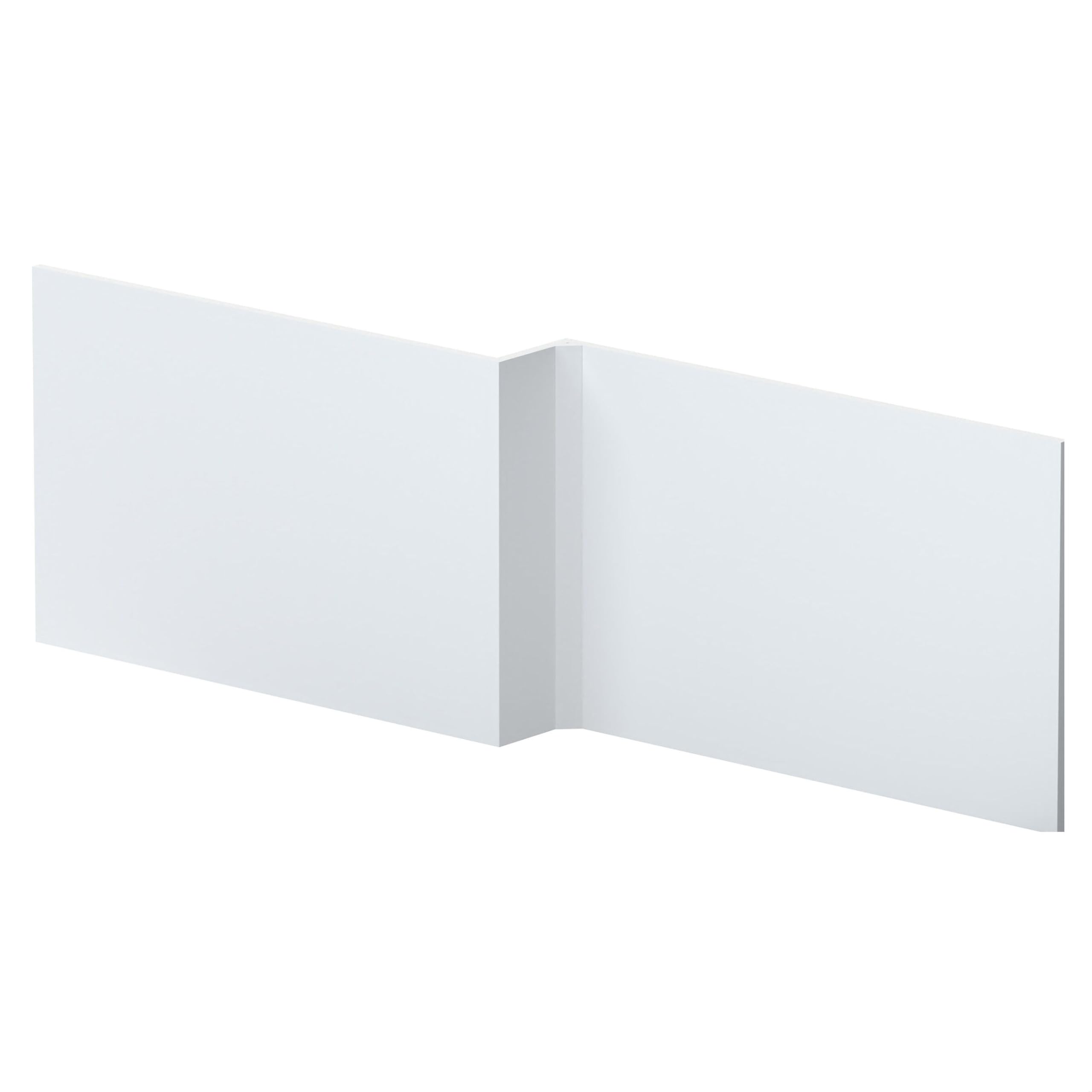 Balterley White Front Bath Panel L Shape 1700Mm, Mdf Bath Panels, Satin Finish Bathroom Front Panels For Bathtub, Water Resistant Side Panel For L-Shaped Bathroom Baths And Soaking Tubs (White)