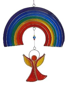 Saraswati Engel unter dem Regenbogen Sonnenfänger