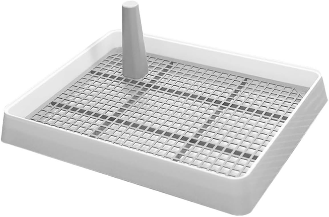 Puppy Urine Tray with Detachable Mesh Grille Easy-Clean Indoor Dog Potty Small for Training Durable Breathable Material Prevents Mess and Injuries