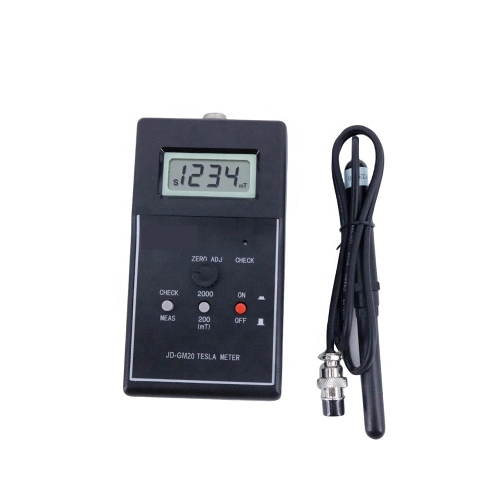 Digital Gauss Meter Handheld 0-200mT-2000mT Range Frequency Tester for Industrial Inspection