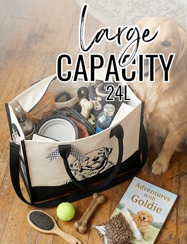 Bolsa tipo Tote de Lona Golden Retriever para Mujeres miniatura 4
