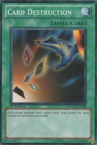 Card Destruction (SDGU-EN028) - Structure Deck 21: Gates of The Underworld - 1st Edition - Common