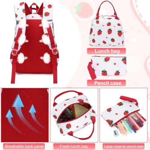 LEDAOU Mochila para crianças, meninos, mochilas escolares, conjunto de mochilas escolares com lanche