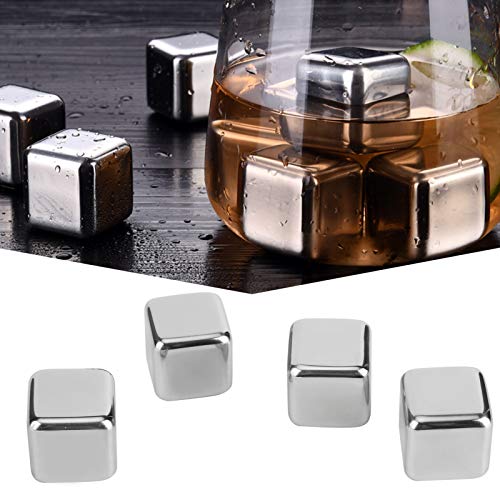 Set de Piedras de Whisky Reutilizables de Acero Inoxidable Pack de 4 miniatura 3