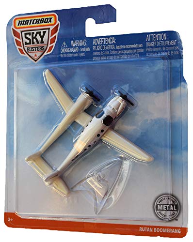Matchbox Sky Busters Rutan Boomerang, Blanco miniatura 1