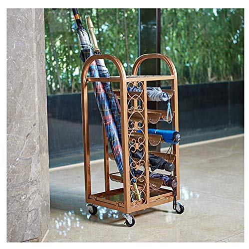 Support de Stockage de Grande Capacité pour Parapluies Longs et Pliants en Fer Forge