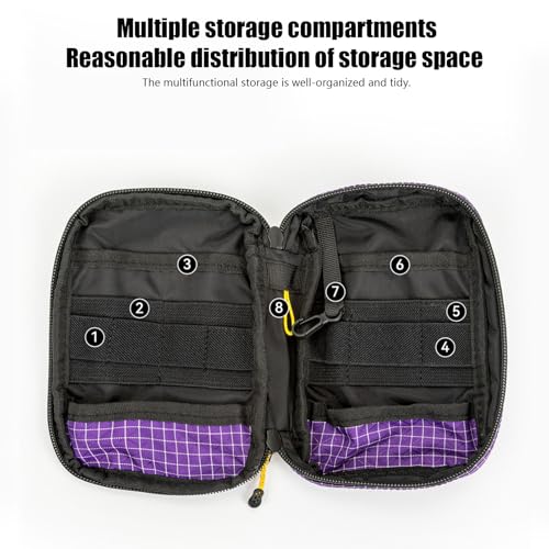 Planificateur fin en polyamide imperméable et pochette étanche multi-compartiments pour ranger vos appareils - 8