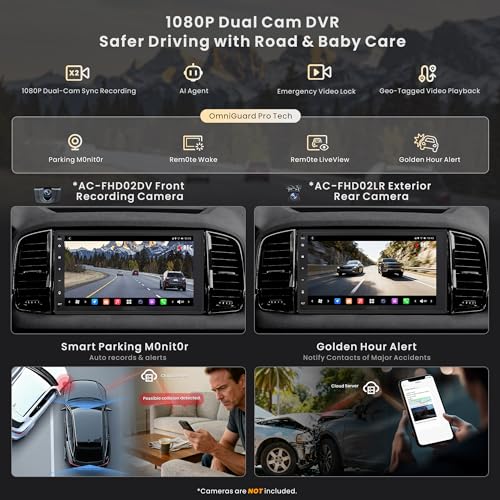 Image of ATOTOZONE 7-Inch Touchscreen Double-DIN Car Stereo,AI Agent,7.1.2 Surround Stage,4V RCA, 4G LTE, 8G+128G in-Dash Navi,Optical SPDIF Output,HDMI Input, ADS Protocol,Wireless CarPlay&Android Auto