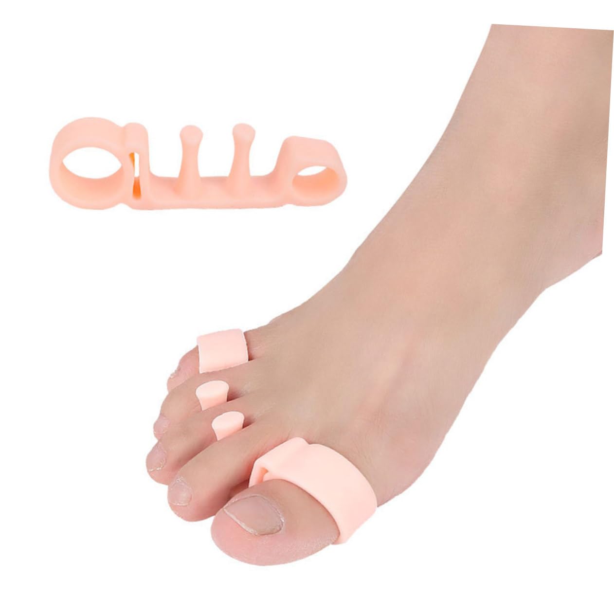 Didiseaon E Pads: 5-hole Snail Shape Separator Bunion Relief Hallux Straightener Sebs Material Comfortable Washable for Men Women