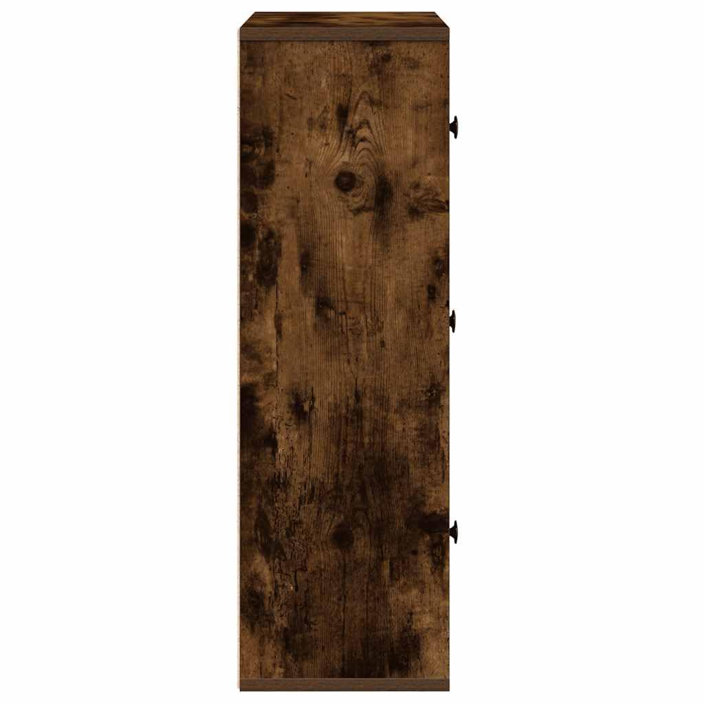 Generisch Bücherregal Räuchereiche 60x24x76,5 cm Holzwerkstoff,Möbel,Regalsysteme,Bücherregale Bücherschränke-860386
