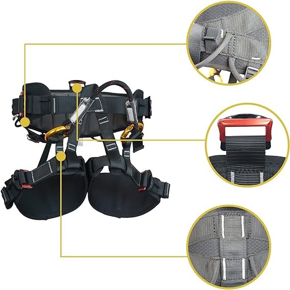 SOB Imbracatura Arrampicata, Imbrago Arrampicata per Mezzo Corpo, Imbracatura Anticaduta per Speleologia l'alpinismo Protezione Anticaduta All'Aperto