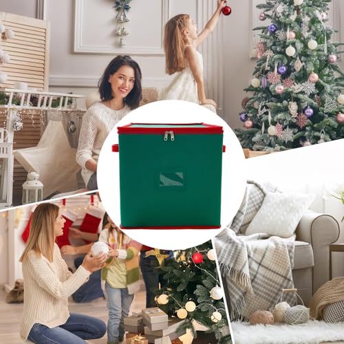 Boîte de rangement boules de Noël pliable pour 64 décorations de fêtes - 5