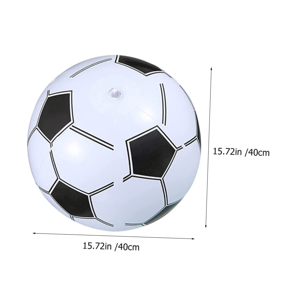 MUSISALY 3Pcs Lightweight Inflatable Beach Footballs for Soccer Balls for Pool Fun and Inflatable for Summer Parties and Outdoor Activities