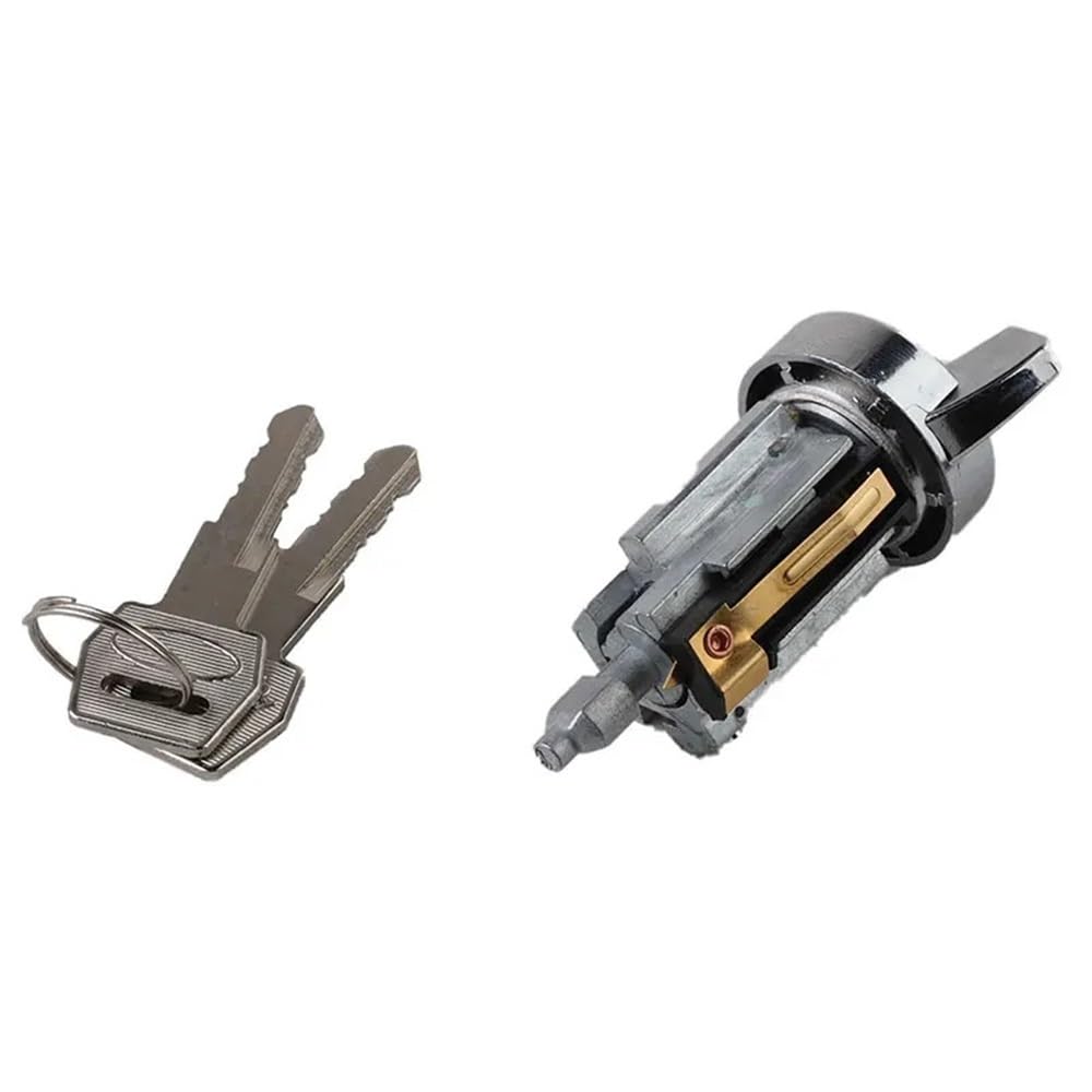 Ignition Barrel E5TZ11582A E5TZ-11582-A Compatible with Lincoln for Continental for Versailles Car Ignition Lock Cylinder with 2 Keys