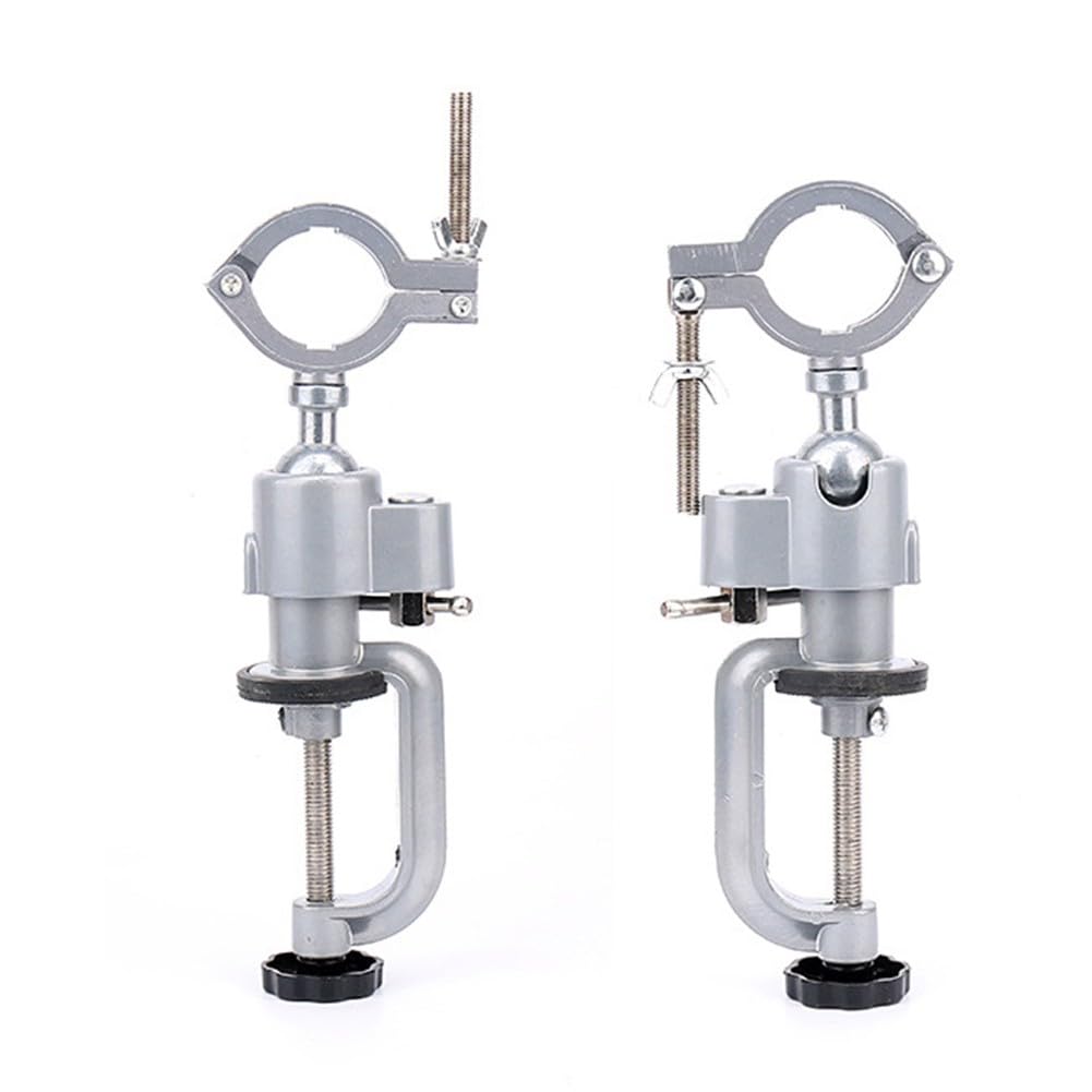 Étau de table en alliage d'aluminium avec rotation à 360 ° pour perceuses, meuleuses, applications d'atelier, 26 x 9 x 5 cm, étau fixe