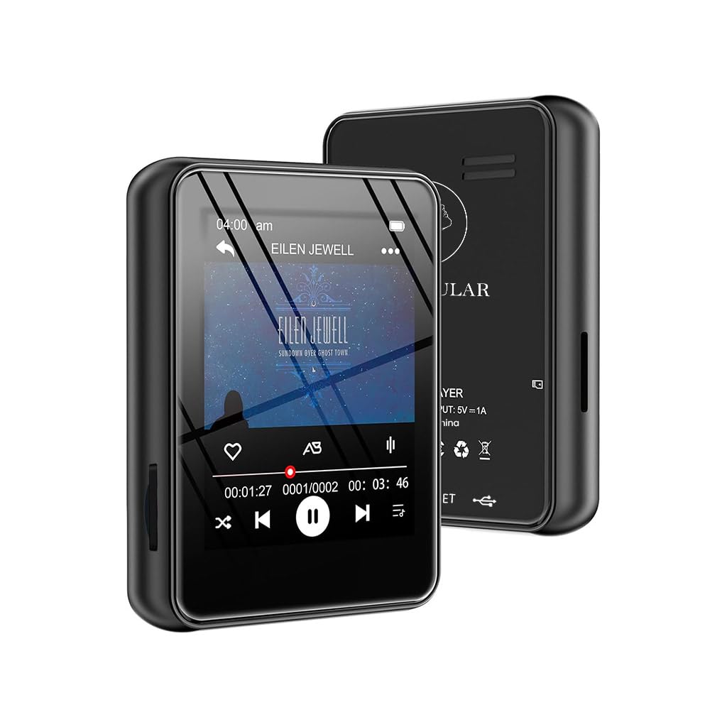 AUDIOCULAR M51 Portable MP3 Player, 2.4" Touch Screen, 32GB 1 Count