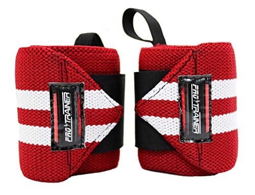 Munhequeira Profissional Crossfit Powerlifting Lpo Pulso (PRETO COM BRANCO)