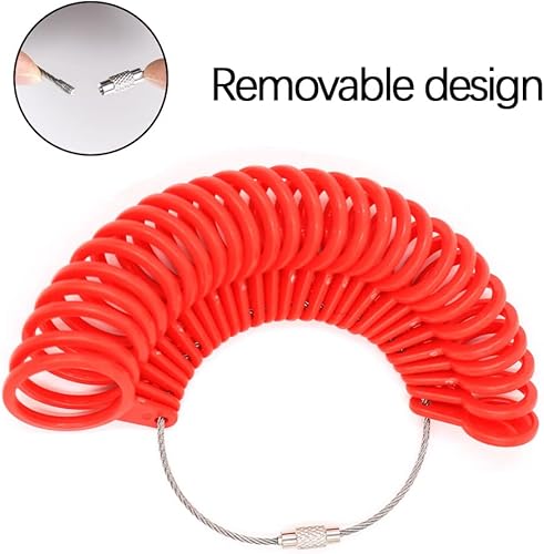 Miniatura 5 de Herramienta de medición de anillo A-Z, herramienta de medición de anillo de medición de anillo de tamaño de anillo de barra de tamaño de anillo para