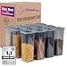 Produktbild Parpalinam Vorratsdosen mit Deckel Luftdicht, 12er 2,14 L Vorratsbehälter Set, Aufbewahrungsbox Küchen Organizer, BPA frei, Küche Aufbewahrung & Organisation für Cornflakes Mehl Müsli