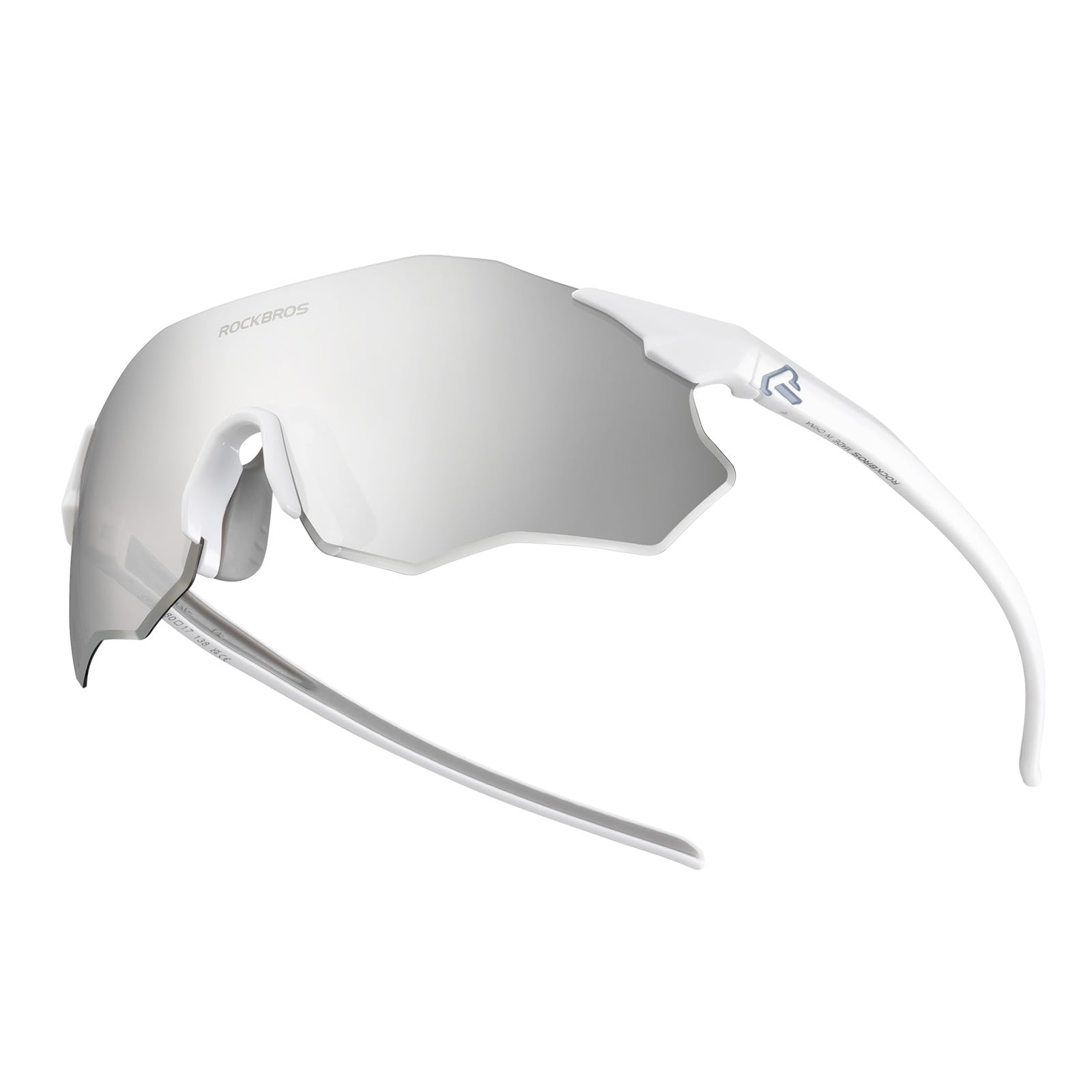 ROCKBROS Fahrradbrille Sportsonnenbrille Photochrom Rennradbrille Rahmenlose Fahrrad und Laufbrille für Outdoor Aktivitäten Damen Herren für MTB Läuft