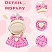 Clothes for LABUBU Doll (NO Doll),Outfit for LABUBU,Clothes Set for LABUBU Dress Up,Accessories for LABUBU, Pink