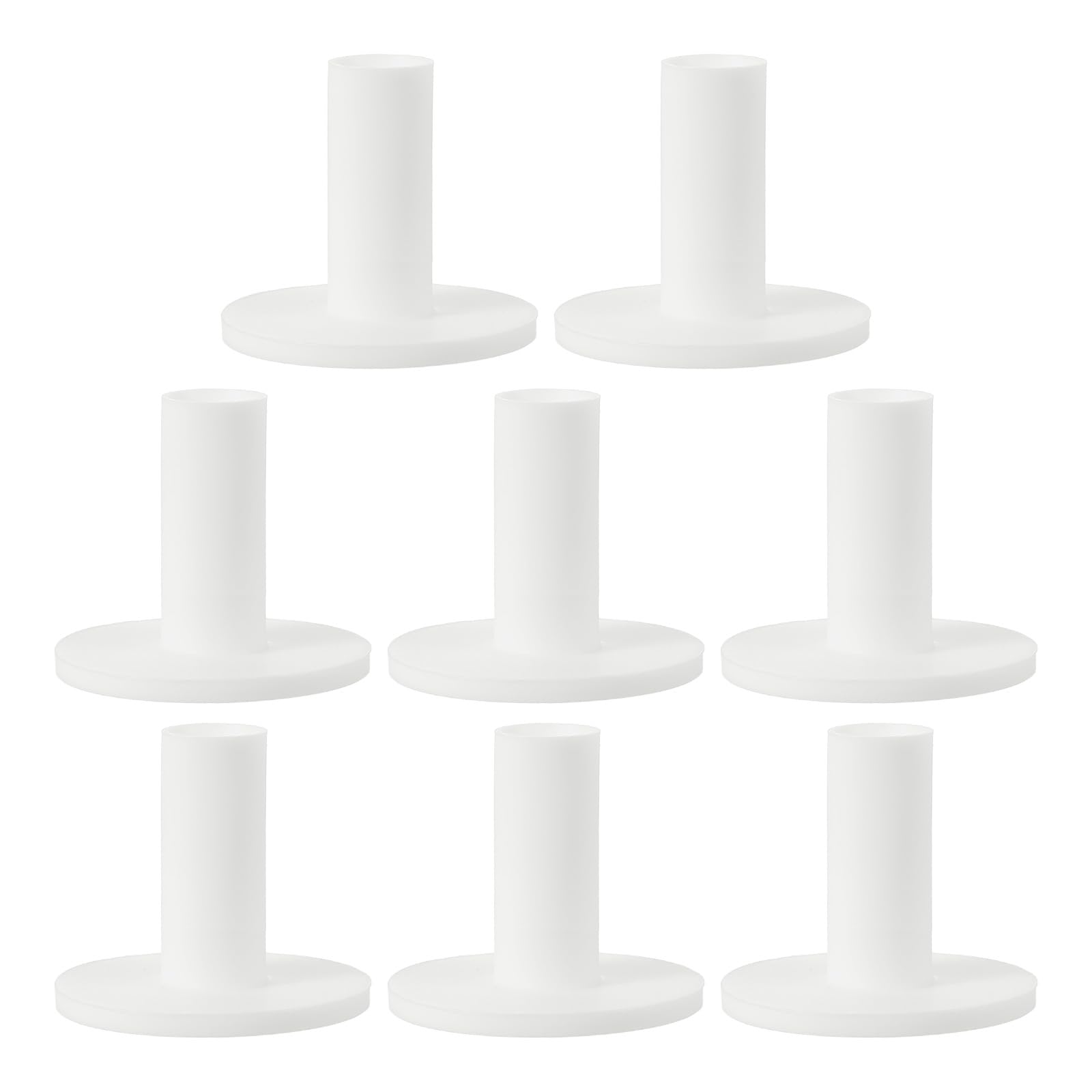 PATIKIL Rubber Golf Tee, 8 Pack 2.4 Inch Golf Practice Tees Training Driving Range Tee Stable Golf Ball Holder for Outdoor Indoor Hitting Mat Golf Mat, White