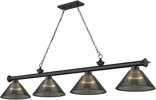 Z-Lite 2306-4MB-ARS Cordon - 4 billares ligeros en estilo tradicional y clásico, 18.75 pulgadas de alto y 14 pulgadas de ancho,