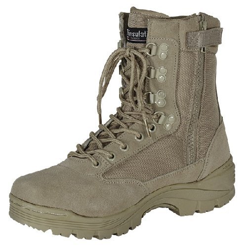 Desert Tan Tactical Boot with YKK Zipper Easy On Off Desert Tan 13R Amazon.in Shoes & Handbags