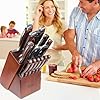 Leking-15-Piece-Block-Knife-Set-with-Wooden-Block-Premium-High-Carbon-Stainless-Steel-Chef-Knife-Set-with-Pakka-Wooden-Handle-Kitchen-Knife-Sets-with-Sharpener-Knives-Set-Scissor-6-Steak-Knives Leking 15-Piece Block Knife Set with Wooden Block, Premium High Carbon Stainless Steel Chef Knife Set with Pakka Wooden Handle, Kitchen Knife Sets with Sharpener, Knives Set, Scissor, 6 Steak Knives