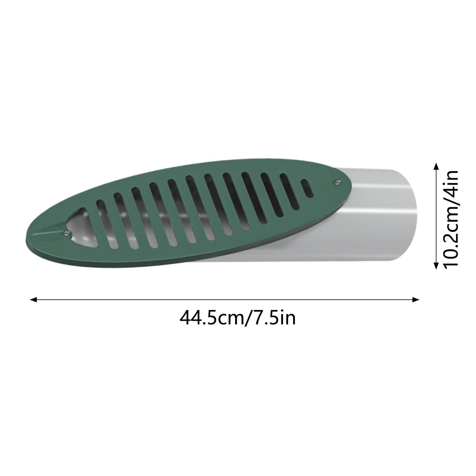 Grille De Drainage Inclinée 10 cm Pour Évacuation De Cour - Grille de Couverture Extérieure Intégrée, Émetteur de Tuyau Coudé