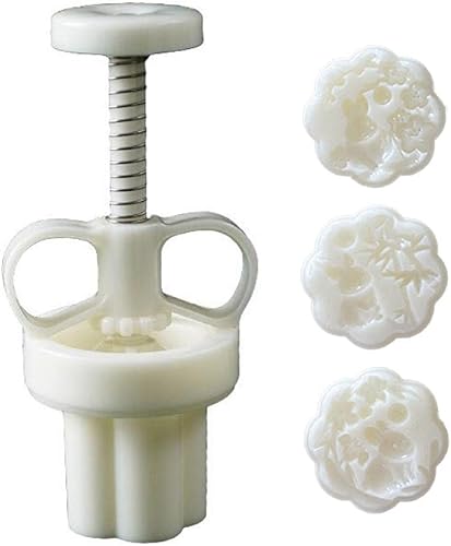 Sello de pastel de luna de plástico con forma de conejo lindo molde de pastel de luna Festival DIY prensa de mano cortadores pastelería decoración