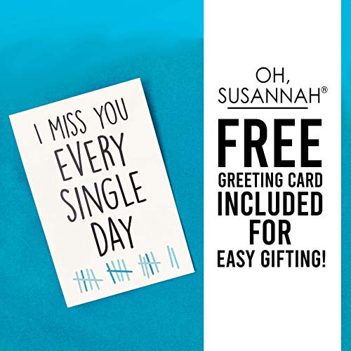 Oh, Susannah Hug This Pillow Until You Can Hug Me Pillowcase Box, Original Design, Long Distance Relationship Gifts, Sublimation Print, Throw (18x18, Black)