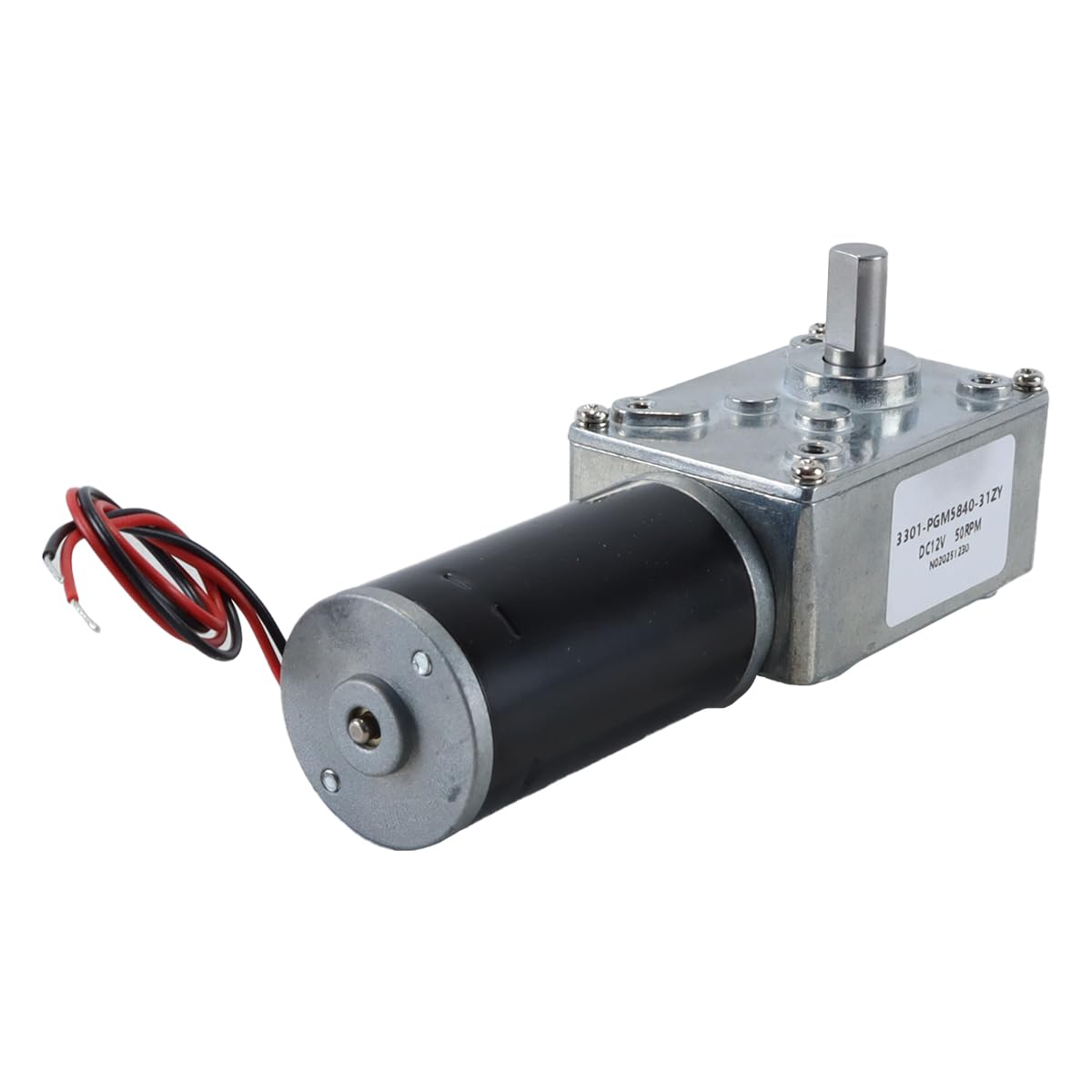 Moteur à engrenages 12V résistant au blocage Ludom pour automatisme de 8 mm