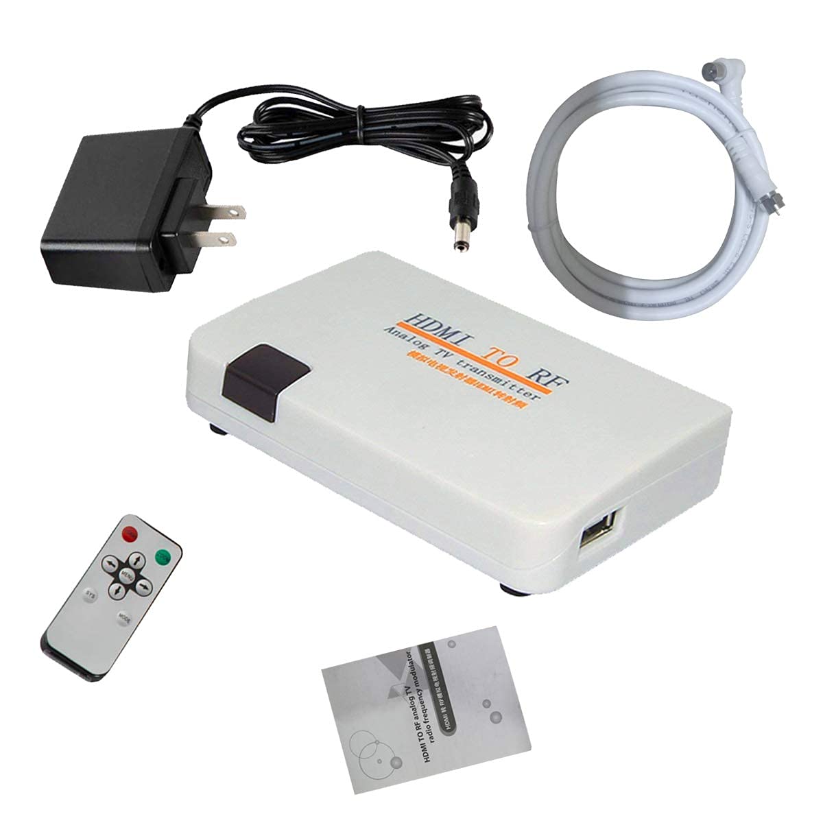 HDMI RF Modulator Coax Adapter 1080P Input Coaxial Output Converter