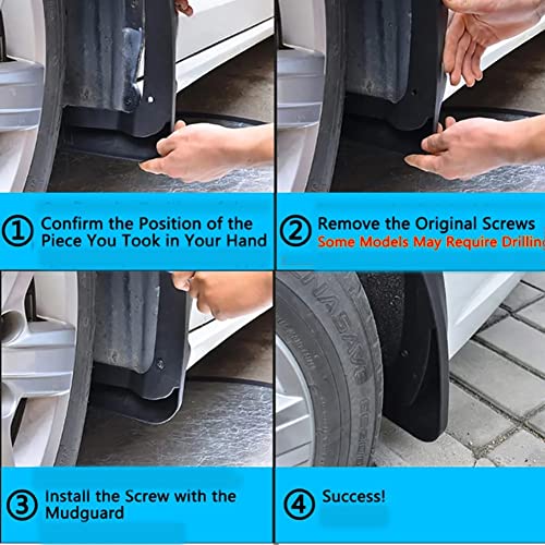 Image of MudGuards Fender Compatible with CRV 2023 4PCS MudFlaps Front Rear Car Accessories Set.