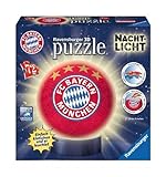 6-10 años Nachtlicht FC Bayern München 3D Puzzle-Ball 72 Teile: Erlebe Puzzeln in der 3. Dimension!