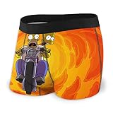 Anime Homer Jay Simpson Herren Boxer Slips Mikrofaser Soft Stretch Custom Cartoon Anime