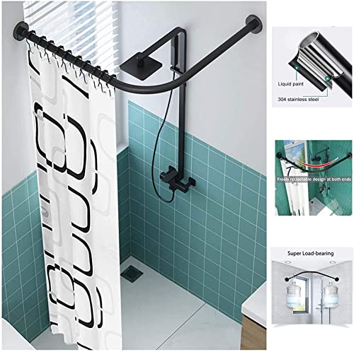 Barre de douche sans perçage : la solution pour baignoire d'angle 90 à 130 cm