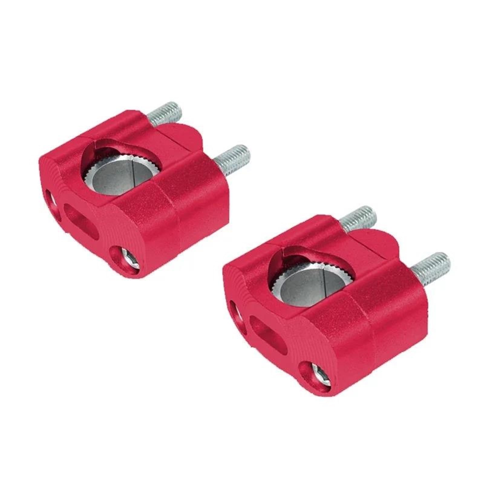 Hdhcscagh Red Universal 22 Mm 28 Mm Motorcycle Bar Clamps Handlebar Adjustable Risers Adapter Motorbike Fixing Stand Handlebar Clamps Risers(,28 Mm)