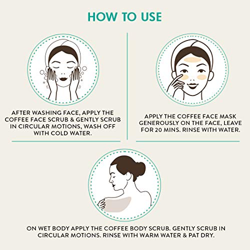 MCaffeine Coffee De-Tan Kit | Exfoliation | Body Scrub, Face Scrub, Face Mask | Oily/Normal Skin | Paraben and Mineral Oil-free - Image 4