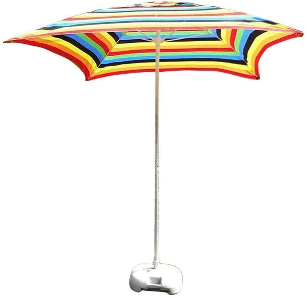 Sombrilla cuadrada 2m para evitar calor en patio exterior y piscina 8