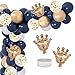 Produktbild Marineblau Ballon Garland Arch Kit Party Dekoration Lieferungen für Jungen Royal Prince Baby Shower Geburtstag Abschlussfeier mit Mini Kronen
