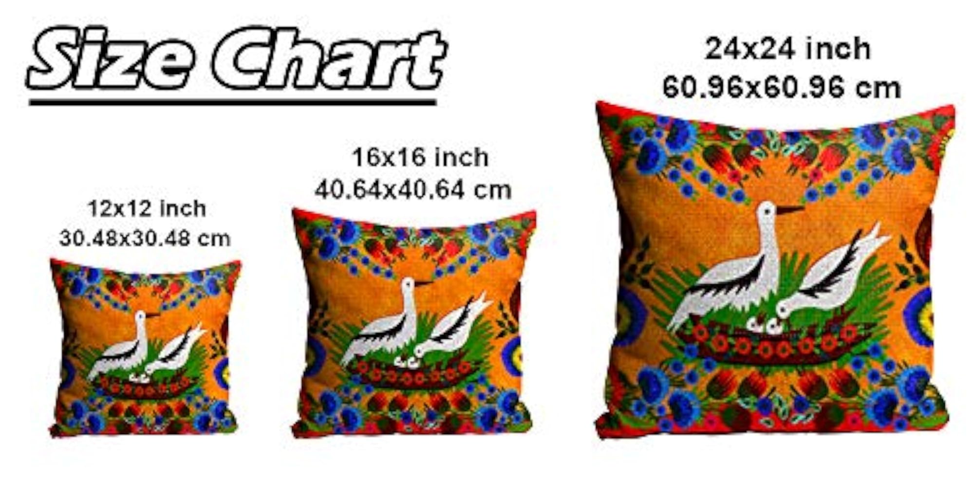 Jute Fabric Printed Throw Pillow Cushion Covers, Multicolour